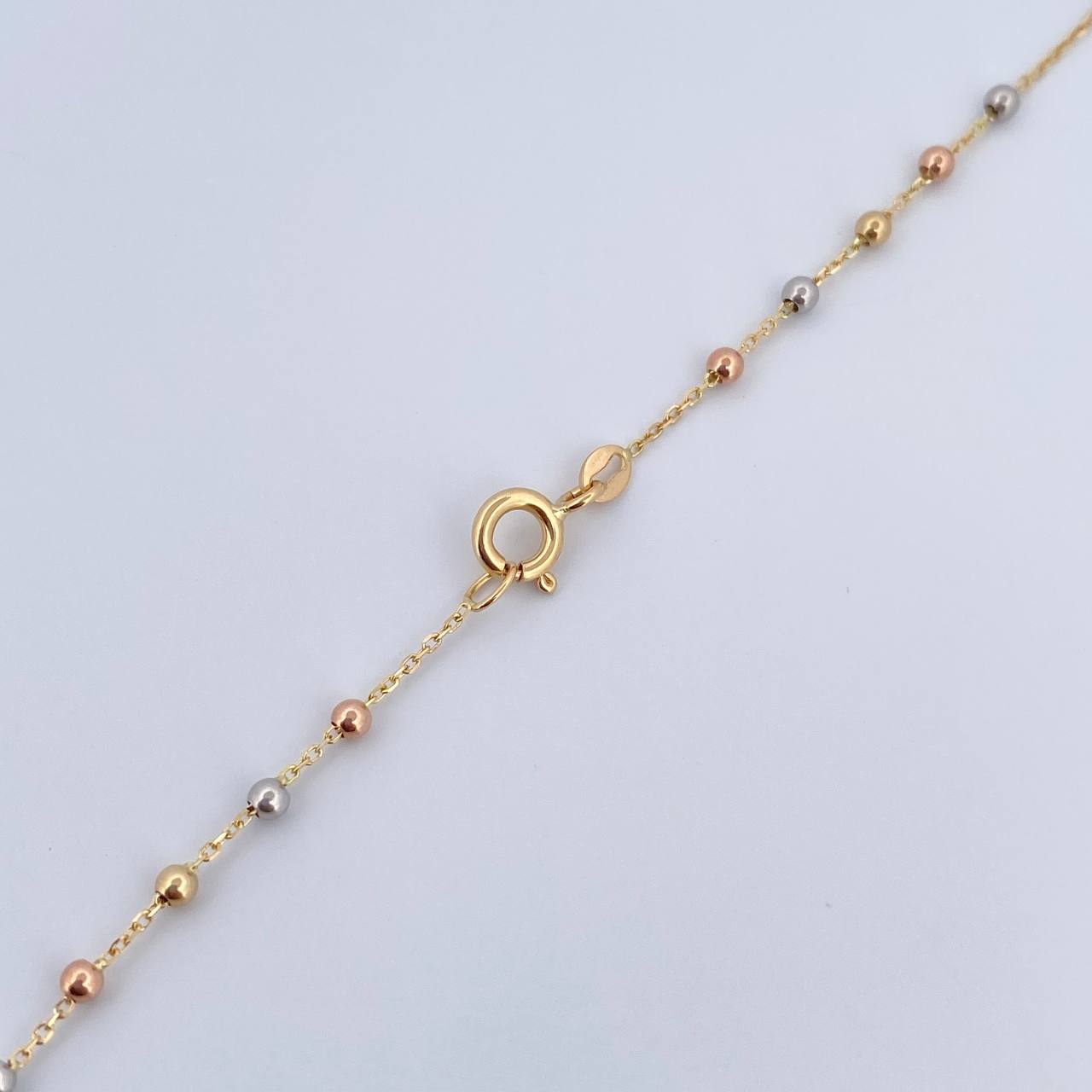 Miraculous Virgin Rosary 3.25gr / 45.2cm / Three Golds +4 18K &