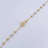 Miraculous Virgin Rosary 3.25gr / 45.2cm / Three Golds +4 18K &