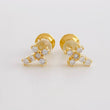 Topos Cruz Tupida Diamantes16 Pts 1.05 g / in / 6.7 mm Oro Amarillo 18K