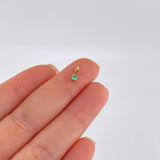 Pendant Four Claws Emerald 8 Pts 0.15 g / 1/4 in Yellow Gold 18K