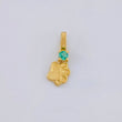 Pendant Emerald Print 3 Pts 0.2 g / 1/2 in Yellow Gold 18K