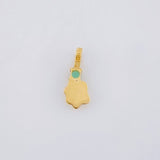 Pendant Emerald Print 3 Pts 0.2 g / 1/2 in Yellow Gold 18K