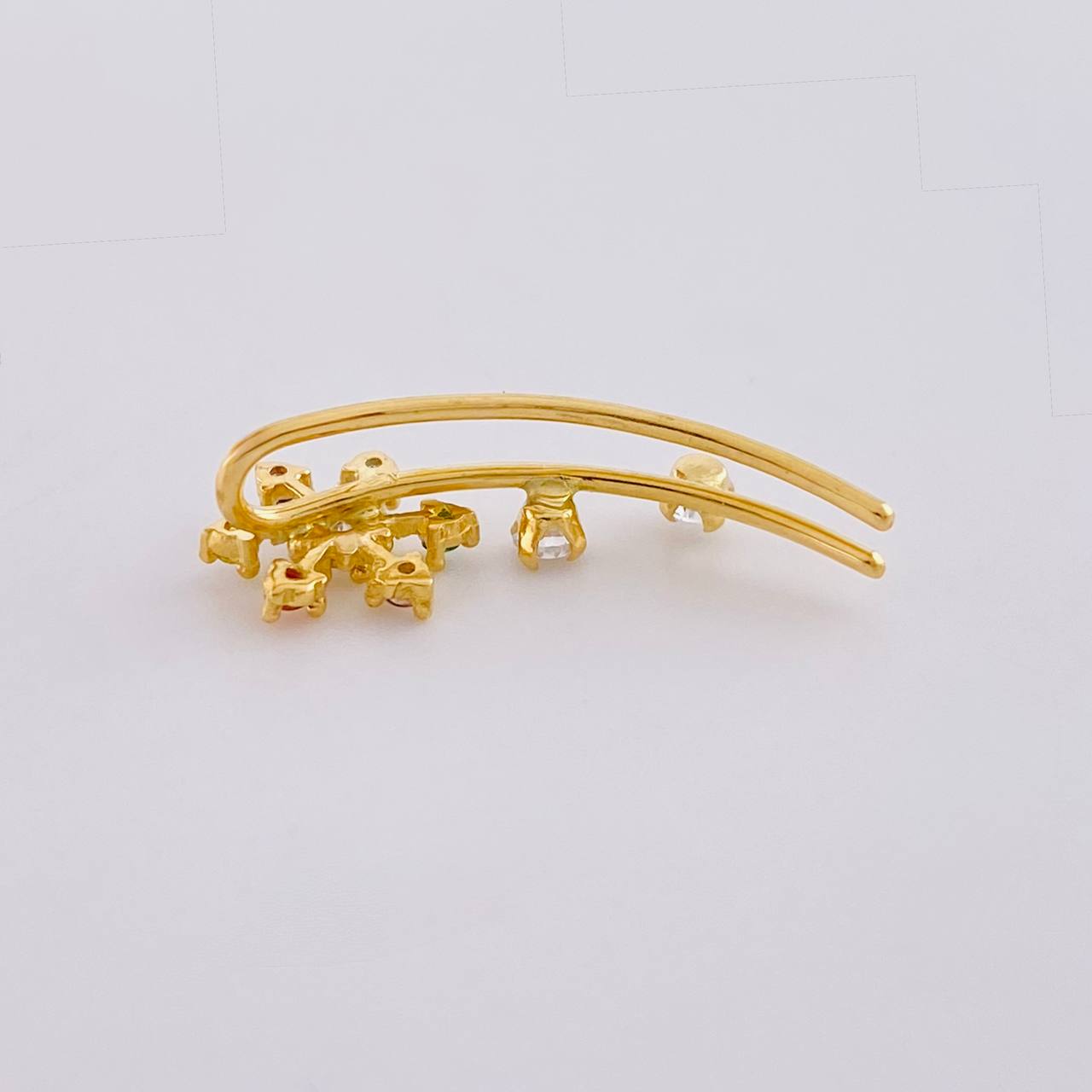 Piercing Flor 1.1 g / 3/4 in Oro Amarillo 18K