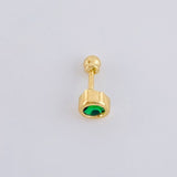 Smooth Circular Scepter Piercing 0.45 g / 1/2 in 18K Yellow Gold
