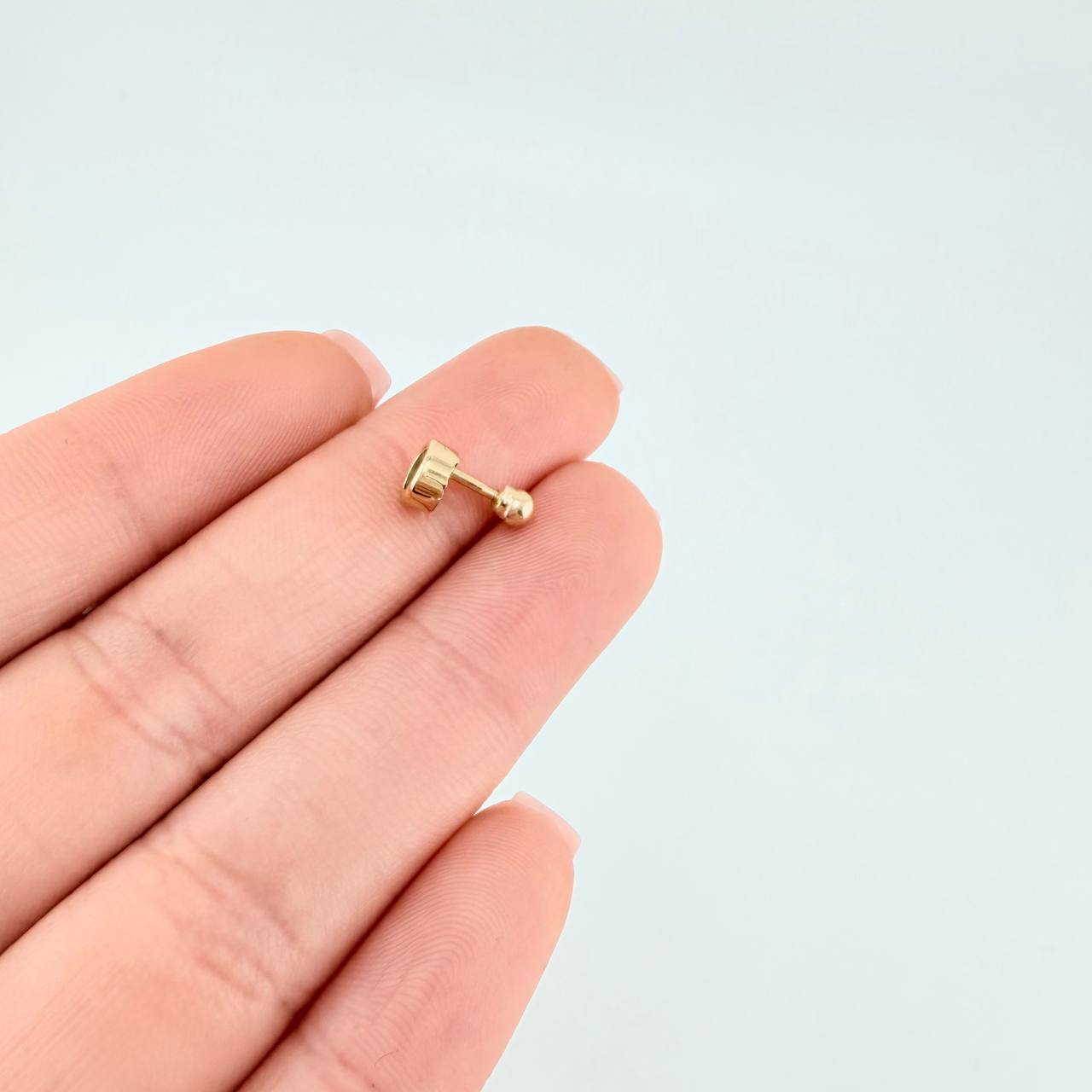 Smooth Circular Scepter Piercing 0.45 g / 1/2 in 18K Yellow Gold