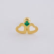 Duo Hearts Spark Piercing 0.4 g / 1/2 in 18K Yellow Gold