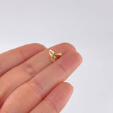 Duo Hearts Spark Piercing 0.4 g / 1/2 in 18K Yellow Gold