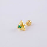 Piercing Chispa Triangulo 0.35 g / 1/4 in Oro Amarillo 18K