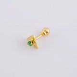 Piercing Chispa Triangulo 0.4 g / 1/2 in Oro Amarillo 18K