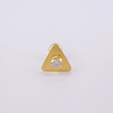 Piercing Chispa Triangulo 0.4 g / 1/4 in Oro Amarillo 18K