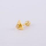 Piercing Chispa Triangulo 0.4 g / 1/4 in Oro Amarillo 18K