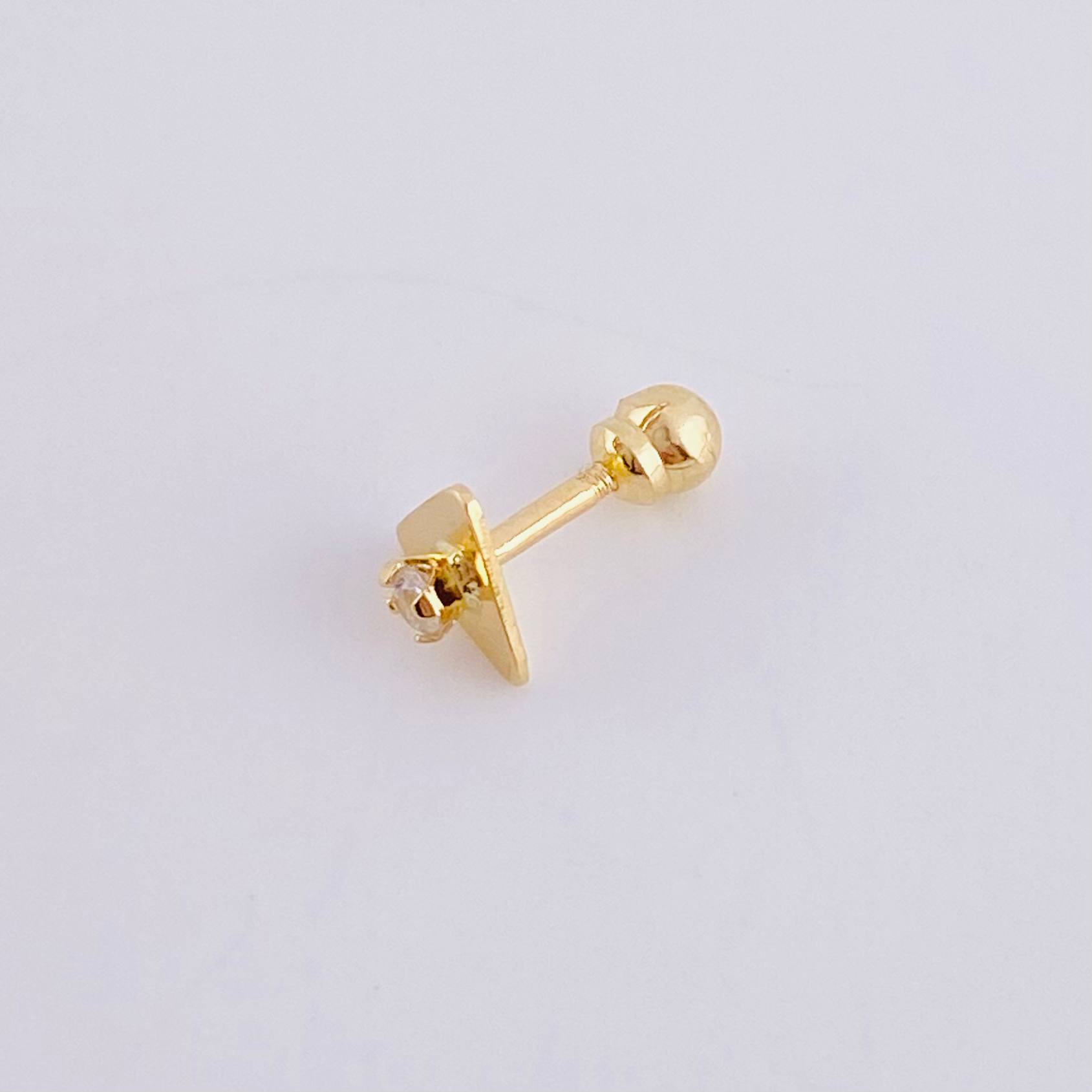 Triangle Spark Piercing 0.4 g / 1/4 in 18K Yellow Gold