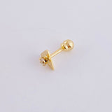 Piercing Chispa Triangulo 0.4 g / 1/4 in Oro Amarillo 18K