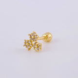 Star Trio Piercing 0.4 g / 1/4 in 18K Yellow Gold