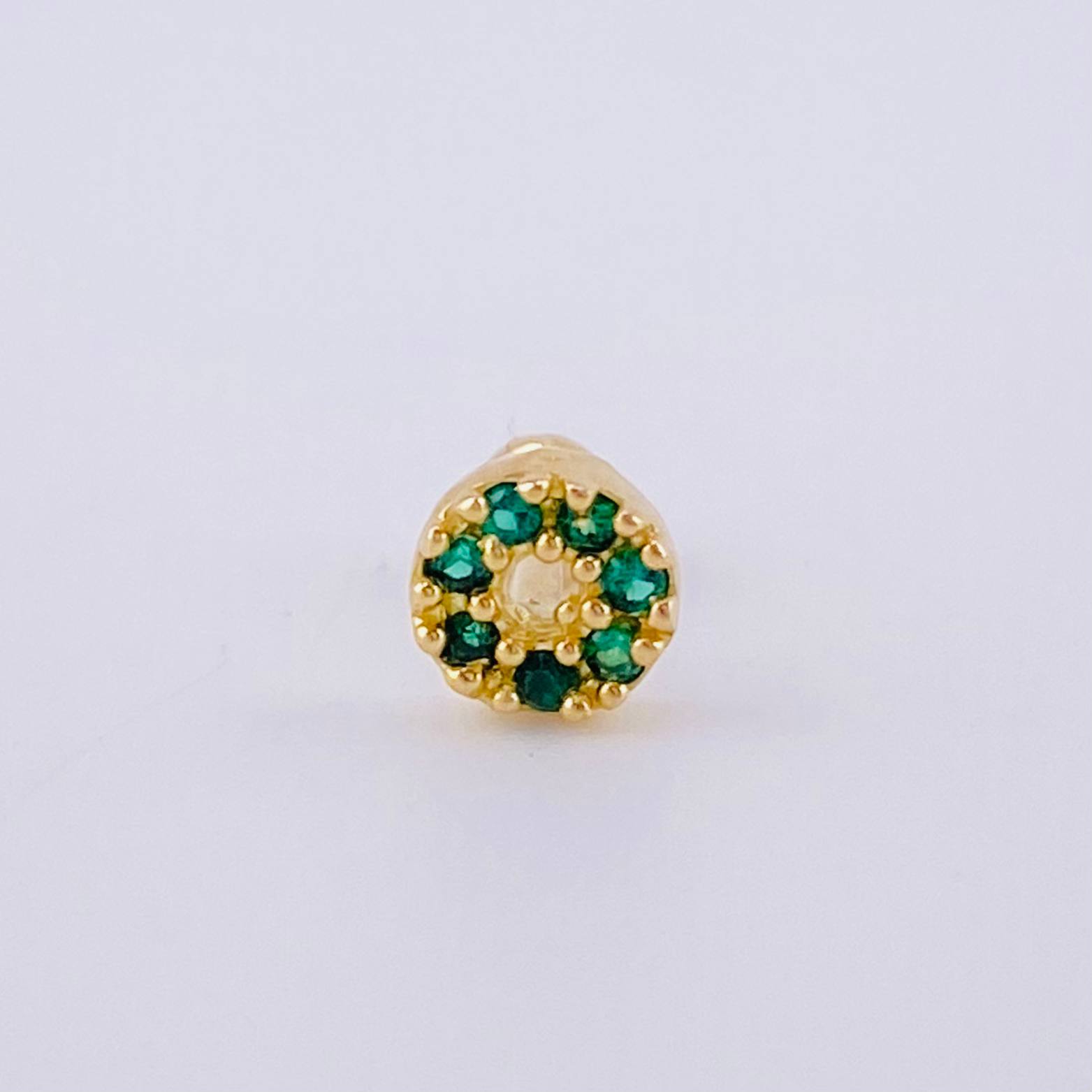 Piercing Aro Tupido 0.5 g / 1/2 in Oro Amarillo 18K