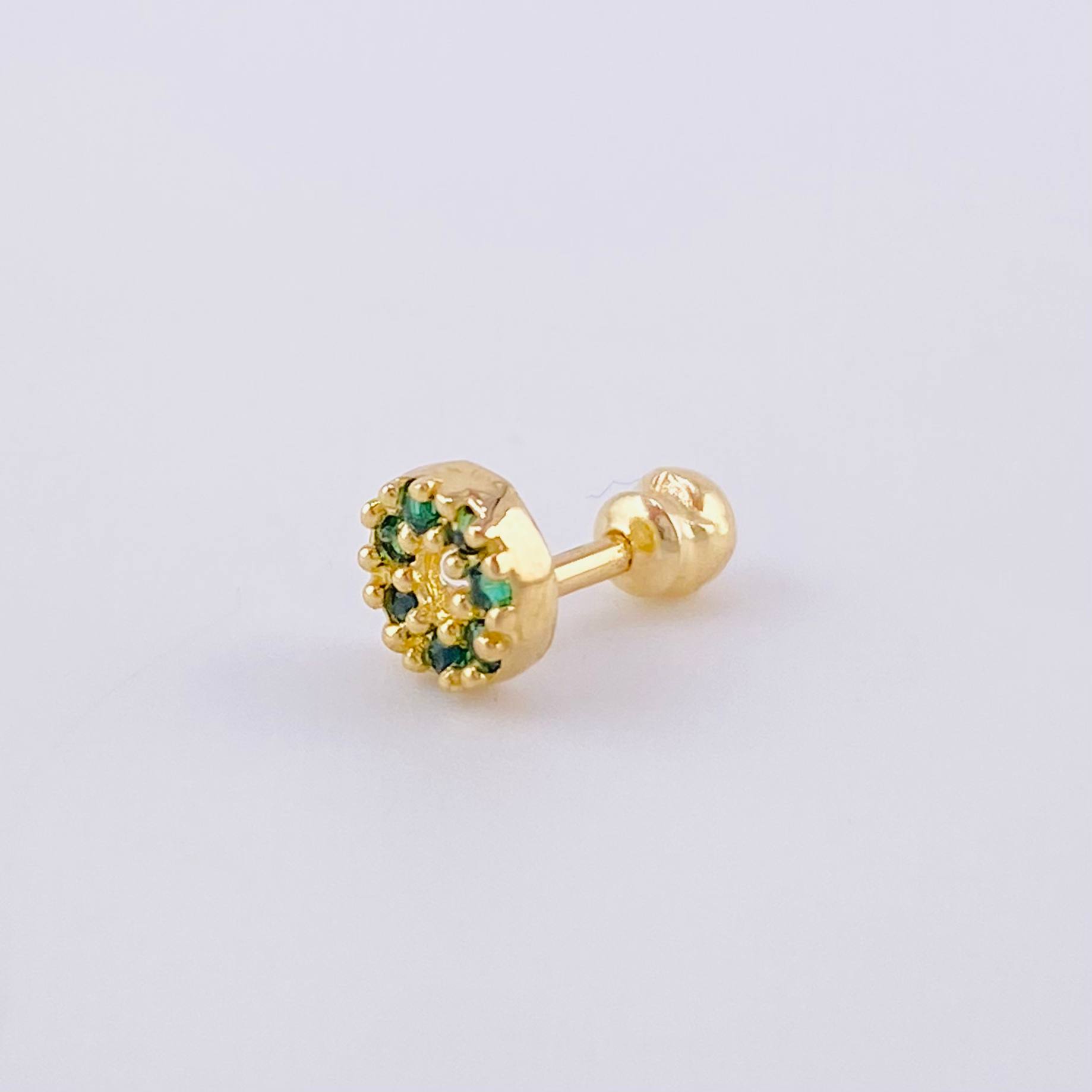 Piercing Aro Tupido 0.5 g / 1/2 in Oro Amarillo 18K