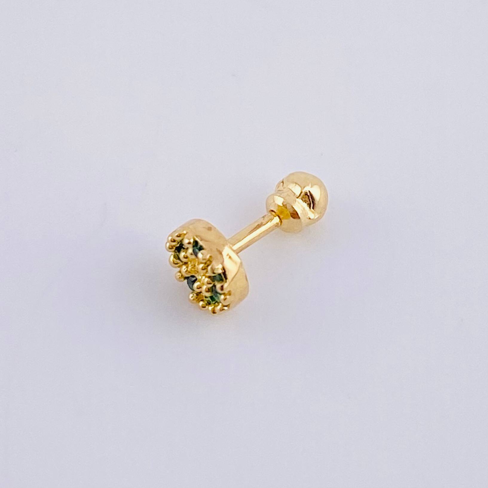 Piercing Aro Tupido 0.5 g / 1/2 in Oro Amarillo 18K
