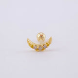 Piercing Media Luna 0.4 g / 1/2 in Oro Amarillo 18K