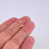 Piercing Media Luna 0.4 g / 1/2 in Oro Amarillo 18K
