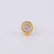 Smooth Circular Scepter Piercing 0.5 g / 1/2 in 18K Yellow Gold