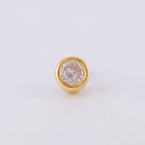 Smooth Circular Scepter Piercing 0.5 g / 1/2 in 18K Yellow Gold