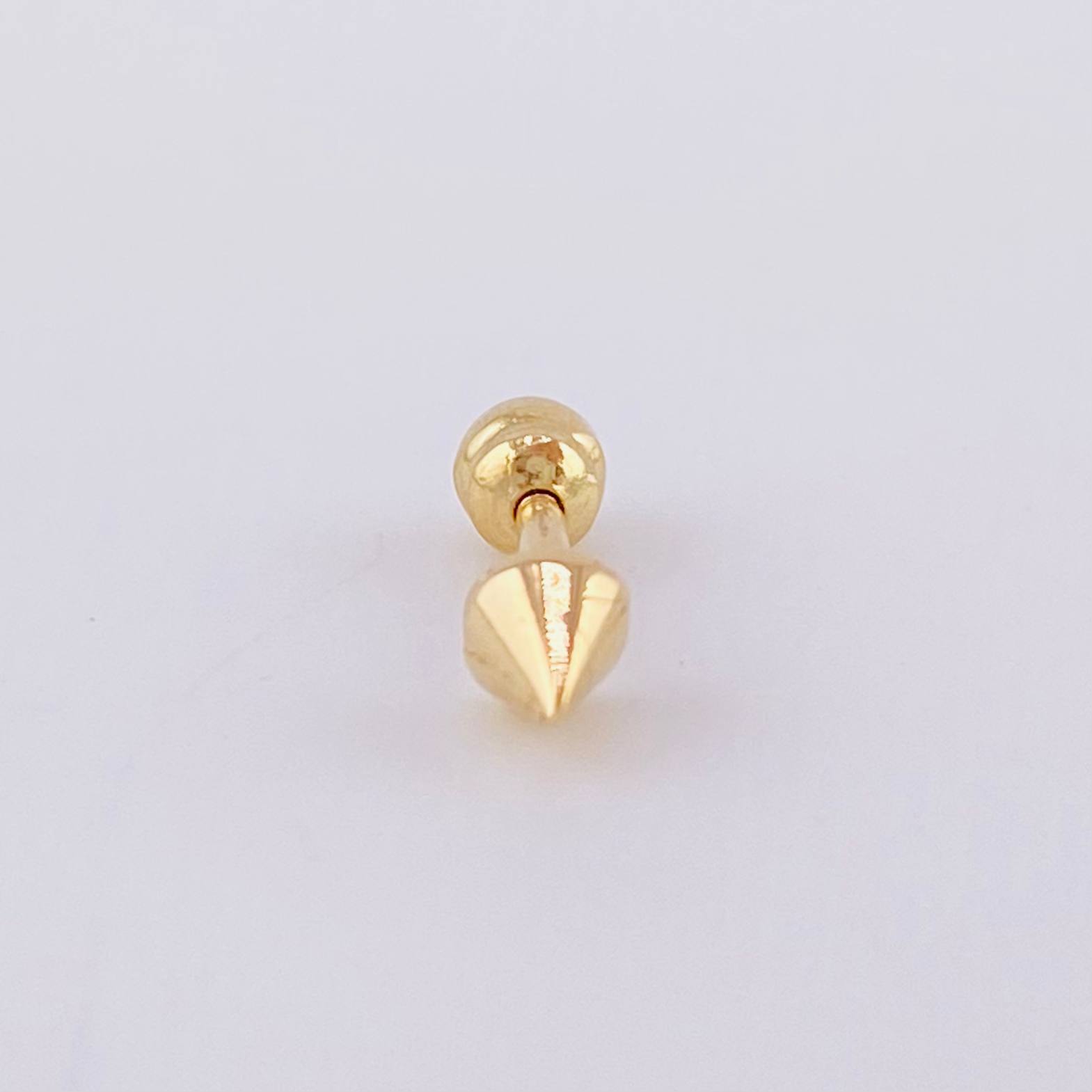 Piercing Punta 0.4 g / 1/2 in Oro Amarillo 18K