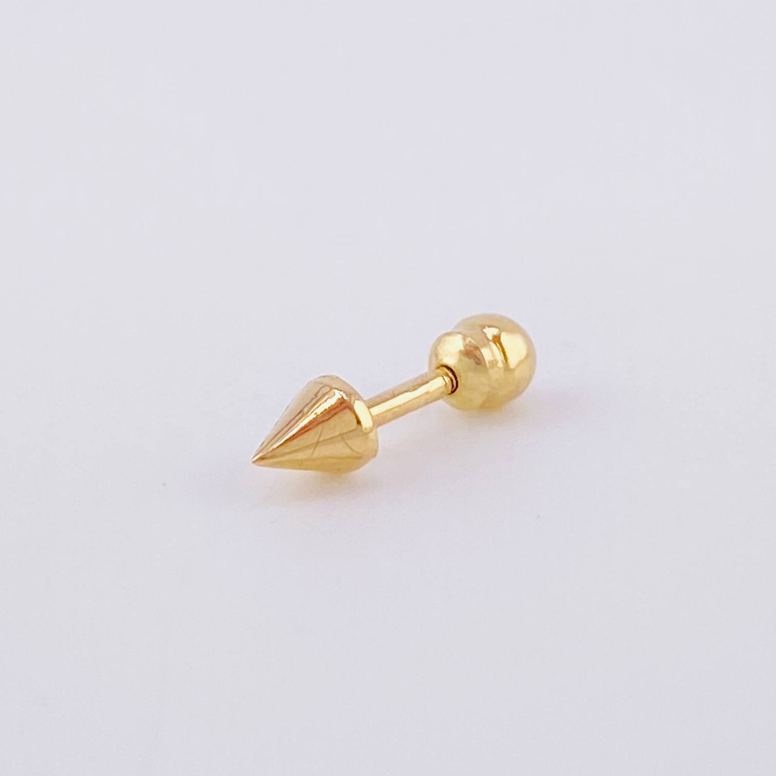 Piercing Punta 0.4 g / 1/2 in Oro Amarillo 18K