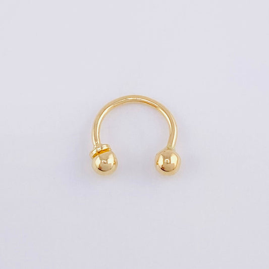 Piercing U 0.4g / 1/2 in 18K Yellow Gold