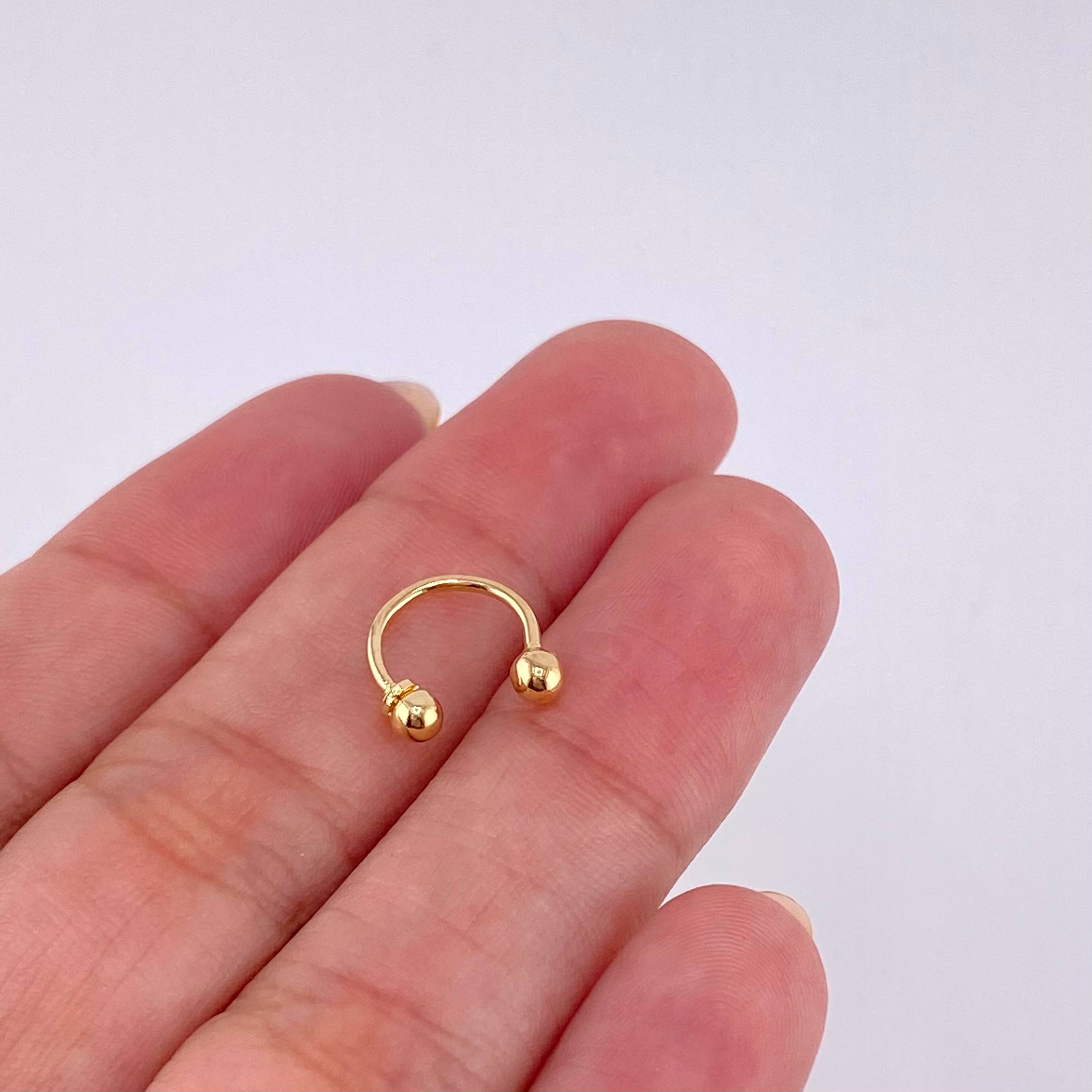 Piercing U 0.4g / 1/2 in 18K Yellow Gold