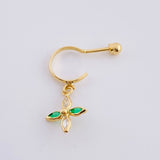 Flower Piercing 0.8 g / 3/4 in 18K Yellow Gold