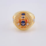 Ring Duck Money Bag 10 g / T10 1/2 Three Golds 18K