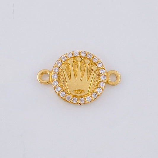 Herraje Circulo Corona 1 g / 1/2 in Oro Amarillo 18K