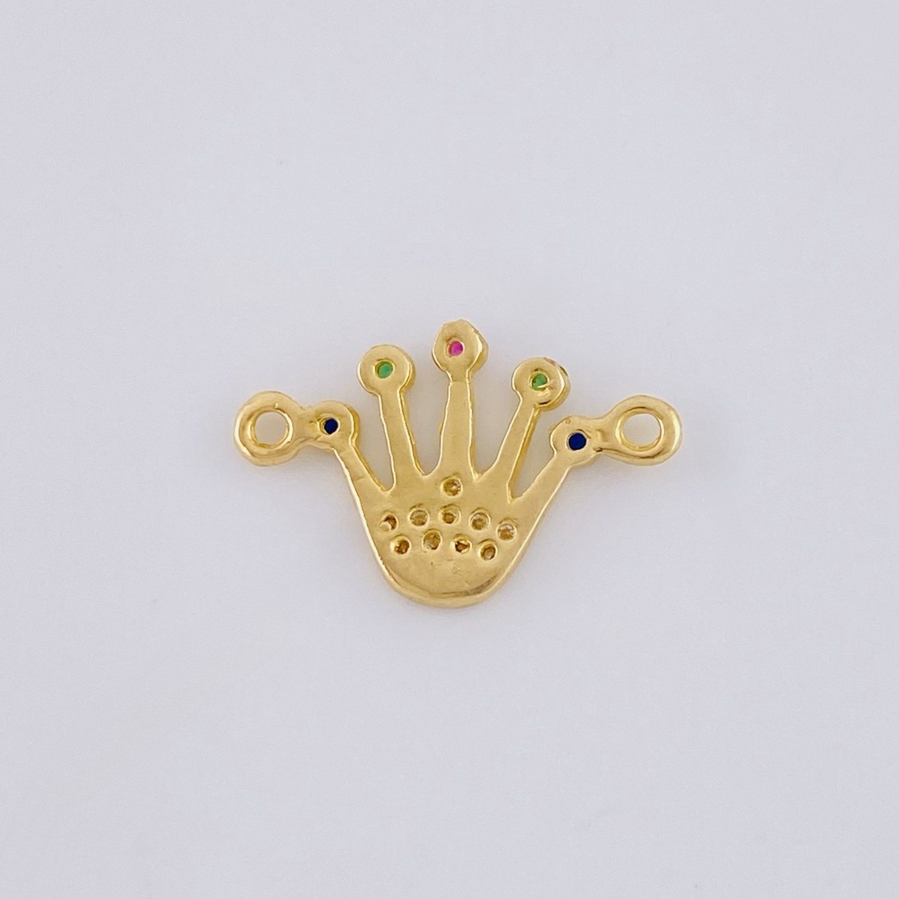 Dije Corona 0.85 g / 3/4 in Oro Amarillo 18K