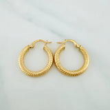 Candongas Niky 2.1 g / 3/4 in Oro Amarillo 18K
