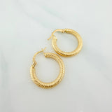 Candongas Niky 2.1 g / 3/4 in Oro Amarillo 18K