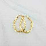 Candongas Asby Ovaladas 1.8 g / 1 in Oro Amarillo 18K
