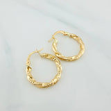 Candongas Jiah 1.9 g / 3/4 in Oro Amarillo 18K