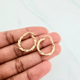 Candongas Jiah 1.9 g / 3/4 in Oro Amarillo 18K