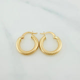 Hoop Earrings Zion 1.8 g / 3/4 in Yellow Gold 18K