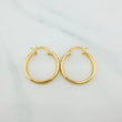Hoop Earrings Diani Oval 1.7 g / 1 in Yellow Gold 18K