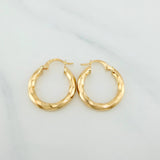 Candongas Kari 2.15 g / 3/4 in Oro Amarillo 18K