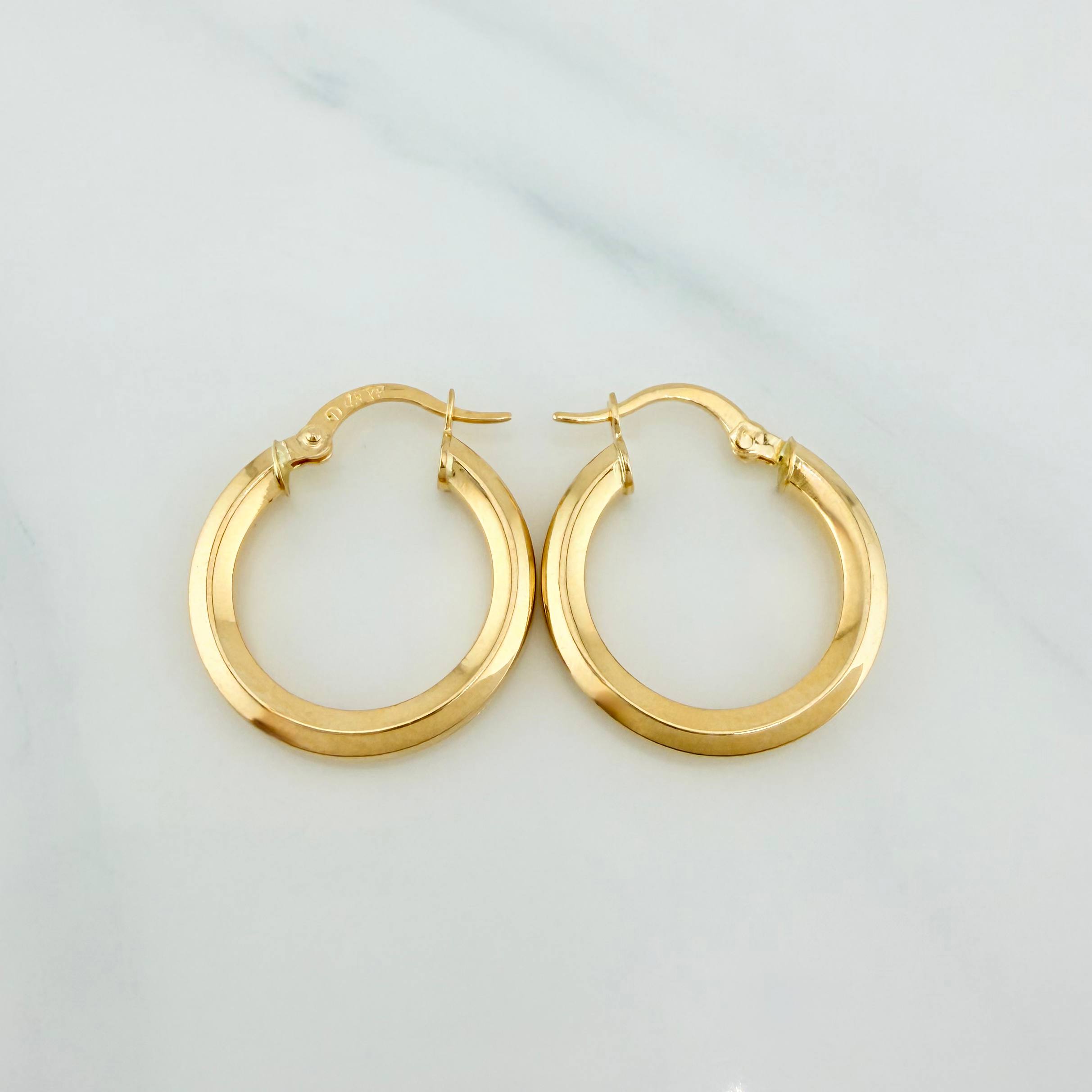 Hoop Earrings Clau 2 g / 1 in Yellow Gold 18K
