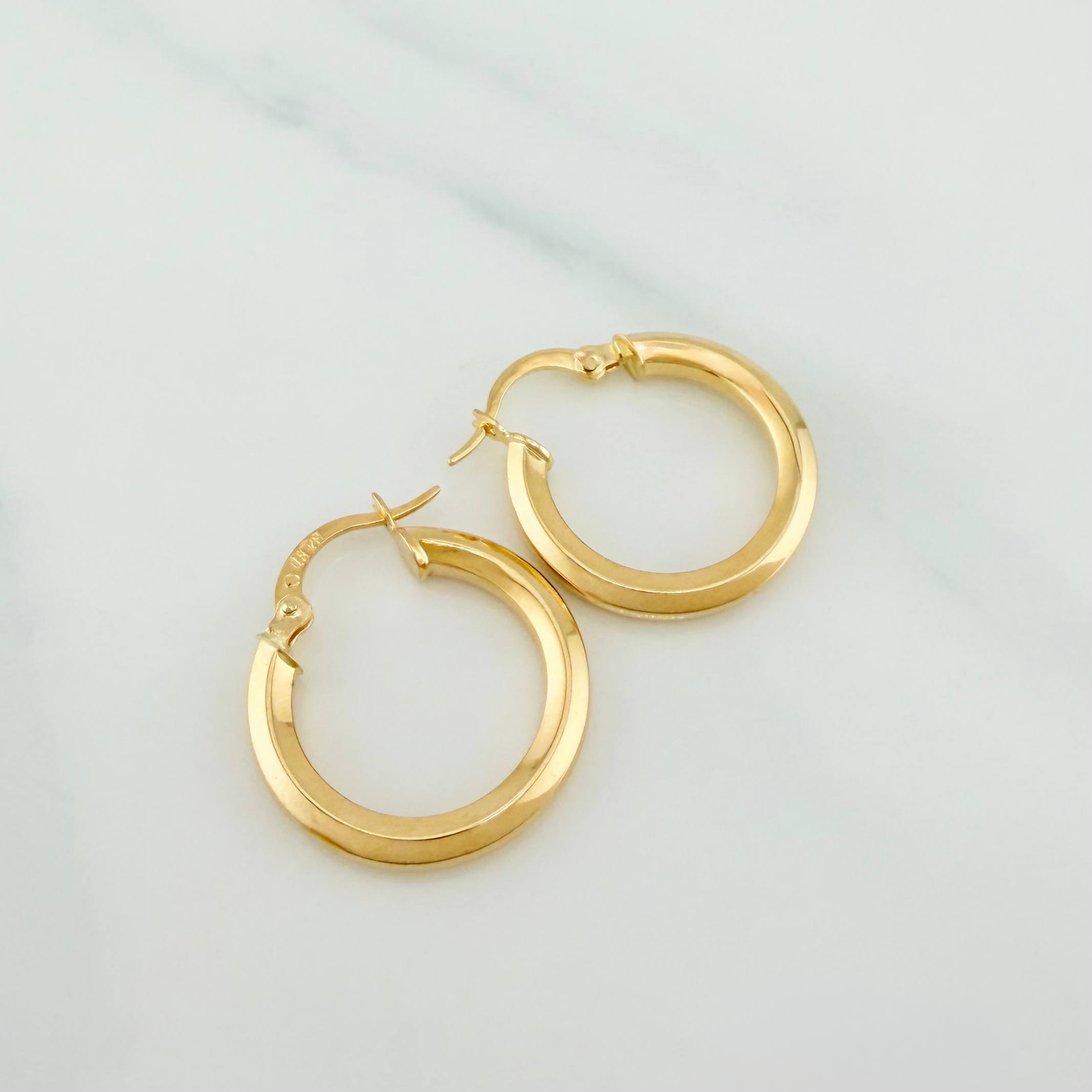 Hoop Earrings Clau 2 g / 1 in Yellow Gold 18K