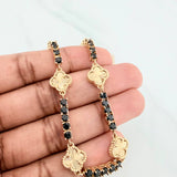 Tennis Bracelet Clover 12.95 g / 7 1/4 in / 3.2 mm 18K Yellow Gold