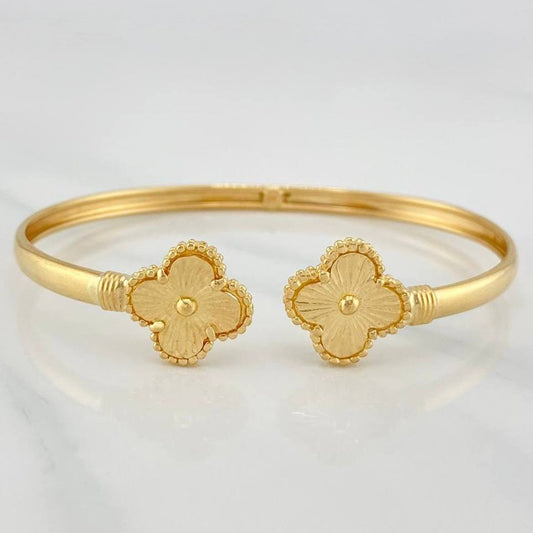 Pulso Aro Trebol 7.4 g / 7 in / 4.1 mm Oro Amarillo 18K