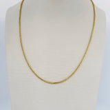 Franco Chain 2gr / 40cm / Two Yellow White Gold +3 18K &