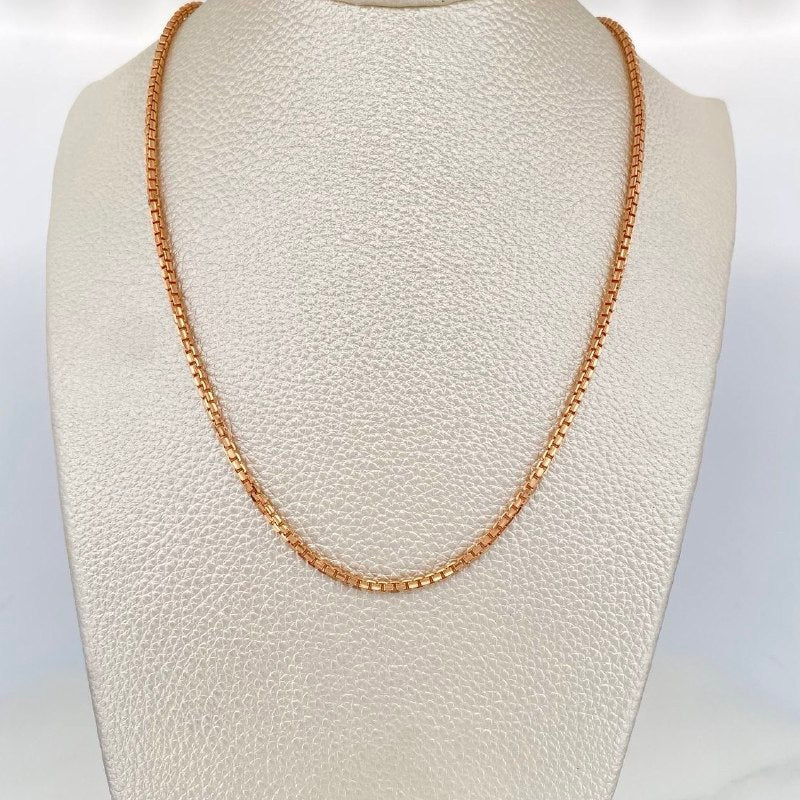 Venetian Chain 12.25 g / 19 3/4 in / 1.7 mm 18K Rose Gold