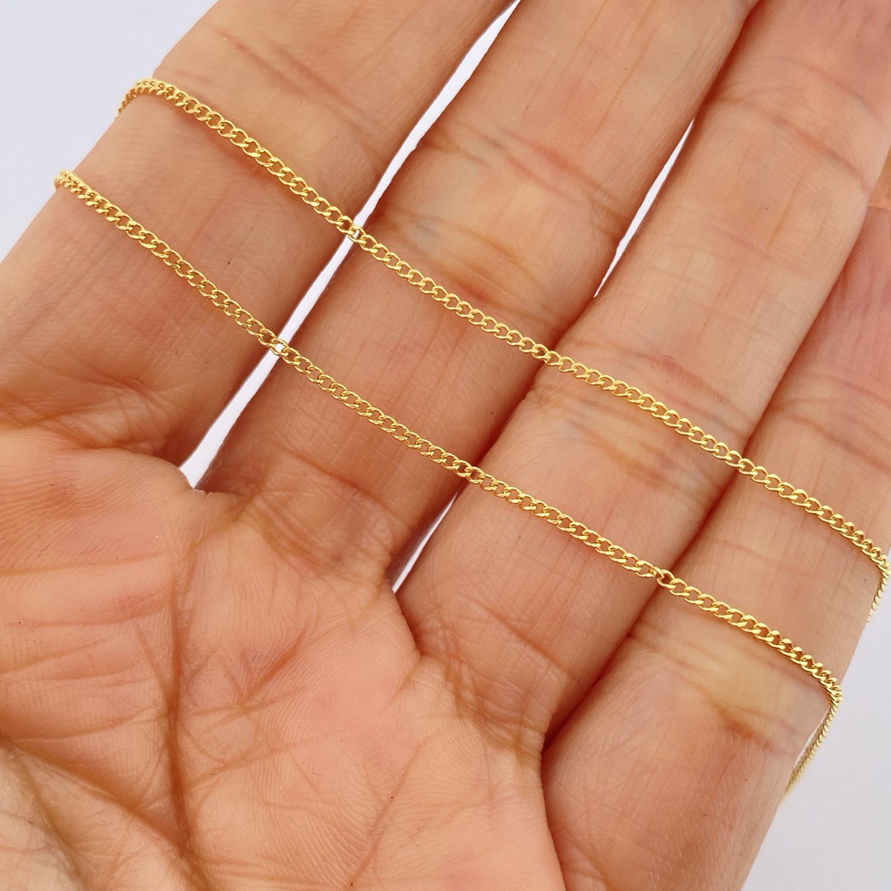 Cuban Links 1.2gr / 17.7in / 18K Yellow Gold +1 &