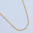 Figaro Chain 3.1gr / 60cm / Two Tones Yellow White +1 18K &