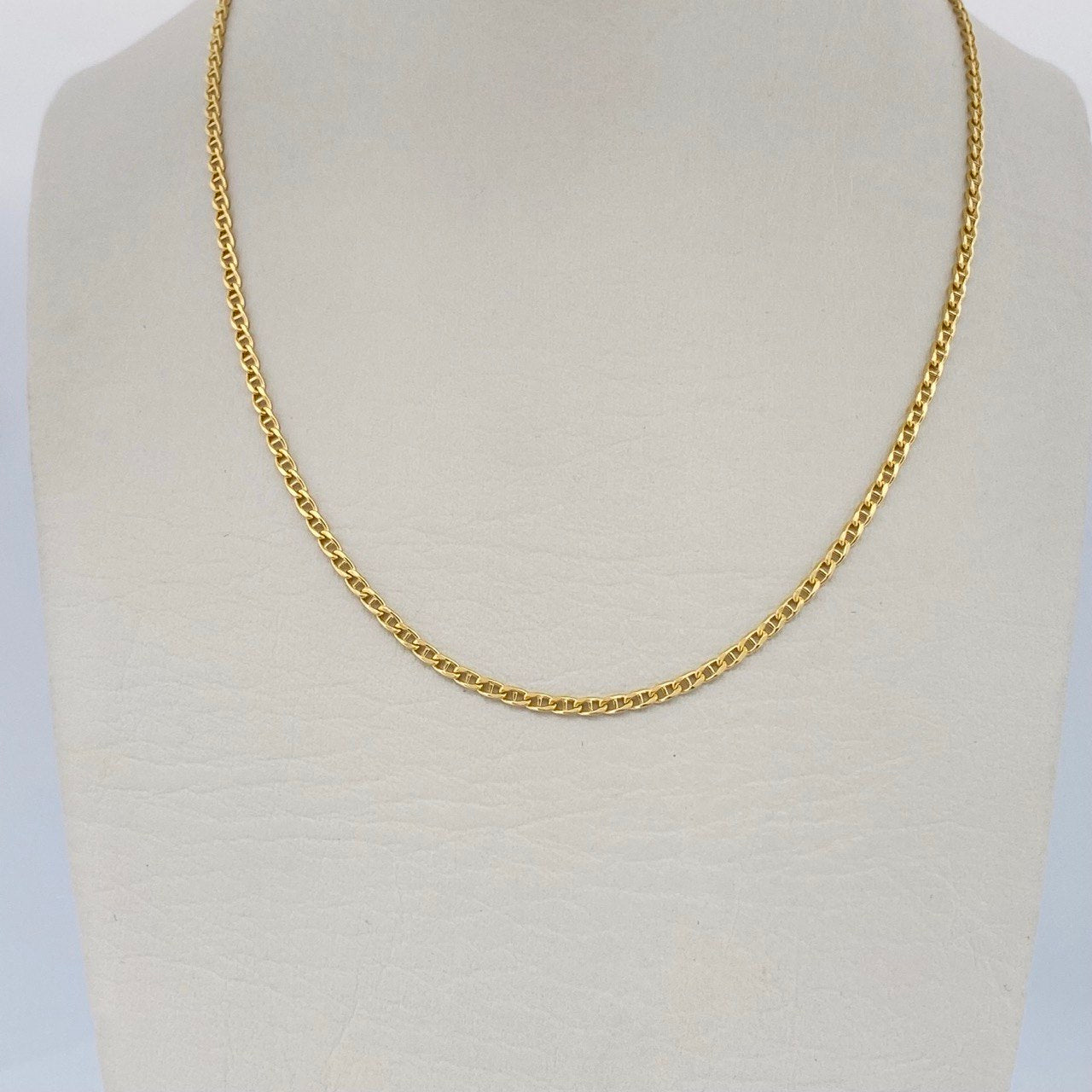 Flat Mariner Chain 2.05gr / 45.5cm / 18K Yellow Gold +3 &